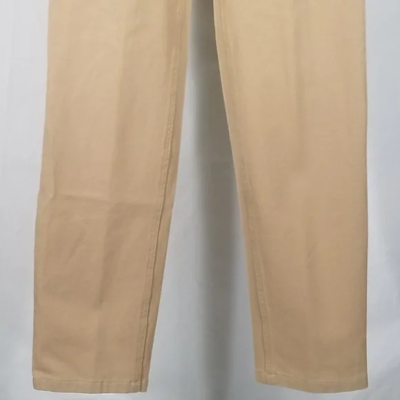 NWT beige tapered leg stretchy slacks pants sz 42